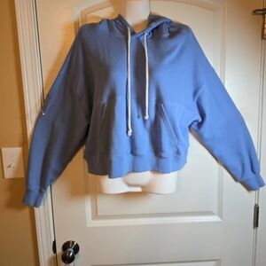 Aerie waffle knit Hoodie oversized small petite